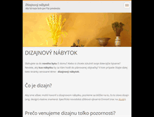 Tablet Screenshot of dizajnovy-nabytok.webnode.sk