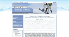 Desktop Screenshot of donovaly-ubytovani.webnode.cz