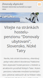 Mobile Screenshot of donovaly-ubytovani.webnode.cz