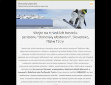 Tablet Screenshot of donovaly-ubytovani.webnode.cz