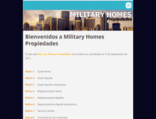 Tablet Screenshot of militaryhomespropiedades.webnode.com.ar