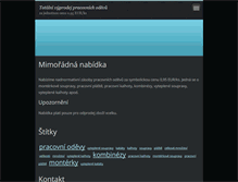 Tablet Screenshot of nz-pracovniodevy.webnode.cz