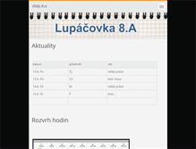 Tablet Screenshot of lupacovka8a.webnode.cz