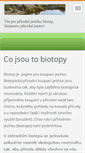 Mobile Screenshot of prirodni-jezero-biotop-biojezero.webnode.cz