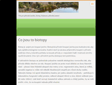 Tablet Screenshot of prirodni-jezero-biotop-biojezero.webnode.cz