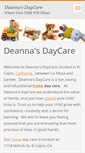 Mobile Screenshot of deannasdaycare.webnode.com