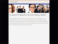 Tablet Screenshot of freegalaxytablet.webnode.com