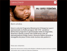 Tablet Screenshot of programaodespertar.webnode.com.br