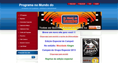 Desktop Screenshot of programanomundodosamba.webnode.com.br