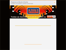 Tablet Screenshot of programanomundodosamba.webnode.com.br