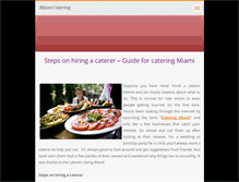 Tablet Screenshot of miamicateringinfo.webnode.com