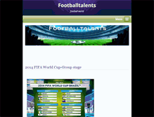 Tablet Screenshot of footballtalents.webnode.com