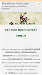 Mobile Screenshot of dogmilitaryparkur.webnode.sk