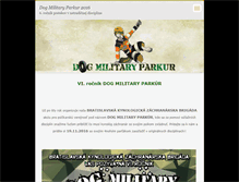 Tablet Screenshot of dogmilitaryparkur.webnode.sk