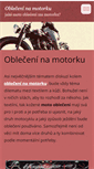 Mobile Screenshot of obleceni-na-motorku.webnode.cz