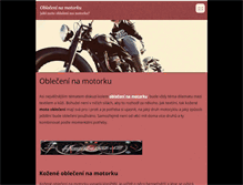 Tablet Screenshot of obleceni-na-motorku.webnode.cz