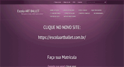 Desktop Screenshot of escolaartballet.webnode.com.br