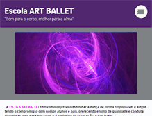 Tablet Screenshot of escolaartballet.webnode.com.br