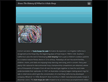 Tablet Screenshot of hulahoopsforsale.webnode.com