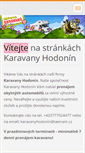 Mobile Screenshot of karavanyhodonin.webnode.cz