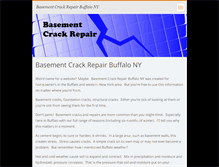 Tablet Screenshot of basementcrackrepairbuffalony.webnode.com