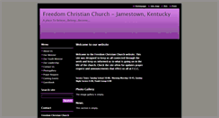 Desktop Screenshot of freedomchristianchurch.webnode.com