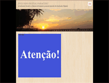 Tablet Screenshot of inclusaodigitalparacuru.webnode.com.br