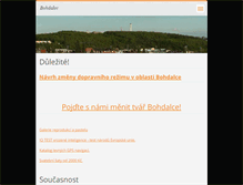 Tablet Screenshot of bohdalec.webnode.com