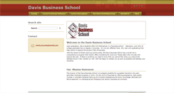 Desktop Screenshot of davisschoolofbusiness.webnode.com