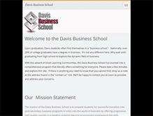 Tablet Screenshot of davisschoolofbusiness.webnode.com