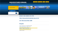 Desktop Screenshot of padventuresguia.webnode.com.br