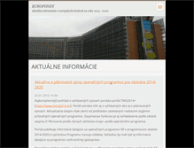 Tablet Screenshot of eurofondy.webnode.sk