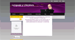 Desktop Screenshot of lenguajeyliteratura.webnode.es