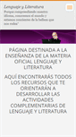 Mobile Screenshot of lenguajeyliteratura.webnode.es