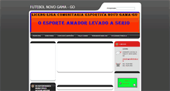 Desktop Screenshot of futebolnovogama.webnode.com.br