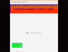 Tablet Screenshot of futebolnovogama.webnode.com.br
