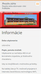 Mobile Screenshot of penzionadria.webnode.sk