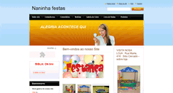 Desktop Screenshot of naninhafestas.webnode.com.br