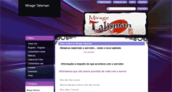 Desktop Screenshot of miragetalisman.webnode.com.br