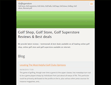 Tablet Screenshot of golfsuperstore.webnode.com