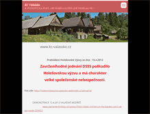 Tablet Screenshot of holesovskavyzva-valassko.webnode.cz