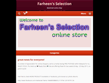 Tablet Screenshot of farheenselection.webnode.com