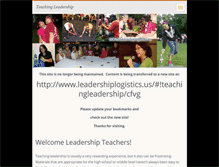 Tablet Screenshot of leadershipteacher.webnode.com