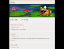 Tablet Screenshot of biology.webnode.cz