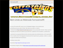 Tablet Screenshot of forrozeirospe.webnode.com