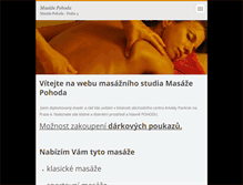 Tablet Screenshot of masaze-pohoda.webnode.cz