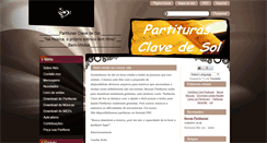 Desktop Screenshot of partiturasclavedesol.webnode.com.br