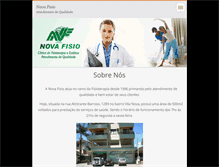 Tablet Screenshot of novafisio.webnode.com.br