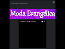 Tablet Screenshot of evangelicamoda.webnode.com.br