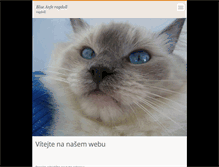 Tablet Screenshot of blue-anfe-ragdoll.webnode.cz